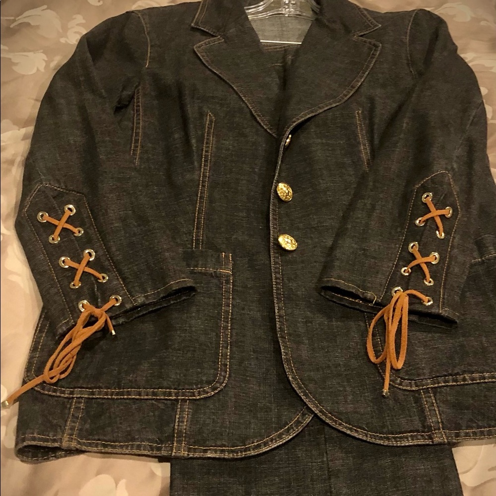 Vintage Escada Demin Suit - size 38